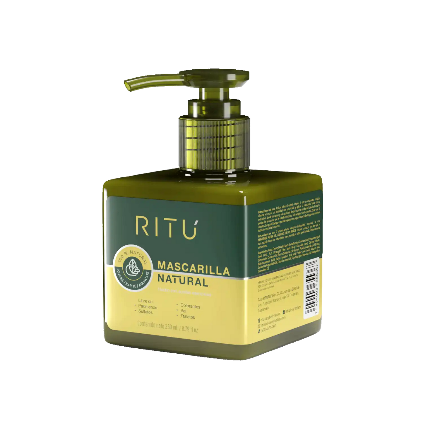 Mascarilla Capilar 100% Natural RITÚ