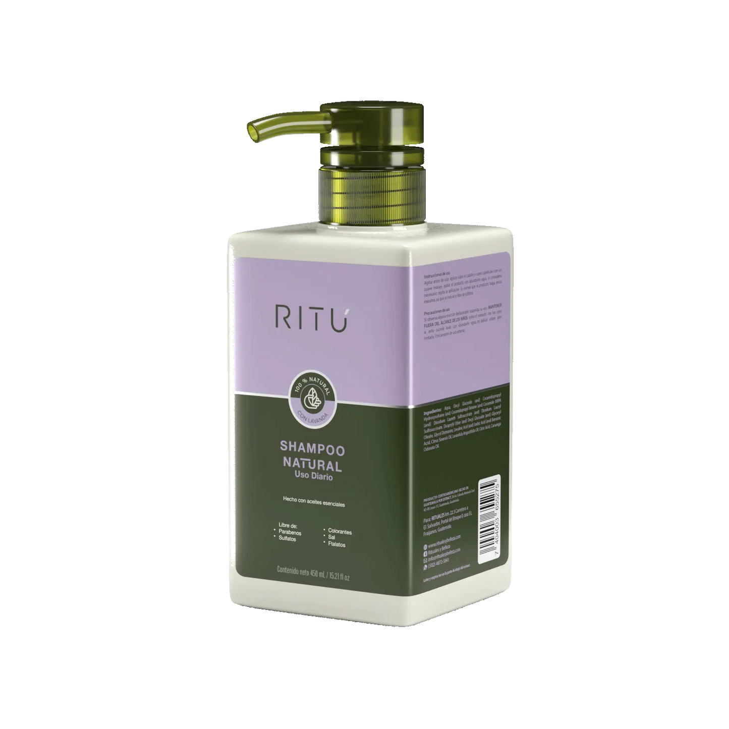 Shampoo RITÚ 100% Natural Uso Diario RITÚ